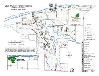 Loud Thunder Forest Preserve map
